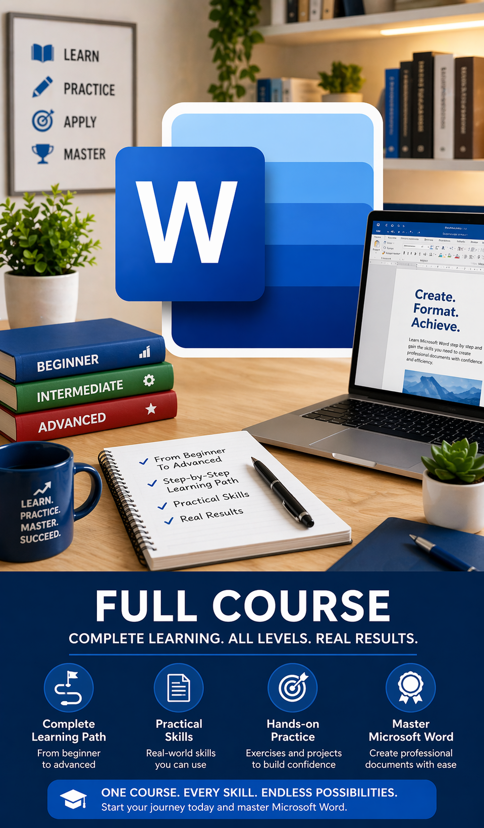 Microsoft Word 2019 training course modules 1 to 14 e-book cover