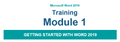 Module 1 - Getting Started