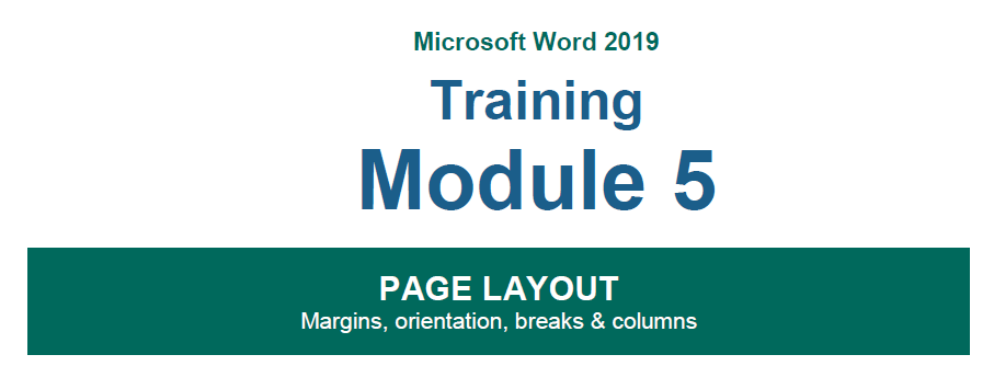 Module 5 - Page Layout
