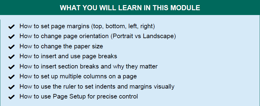 Module 5 - Page Layout