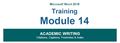 Module 14 - Academic Writing (BONUS)